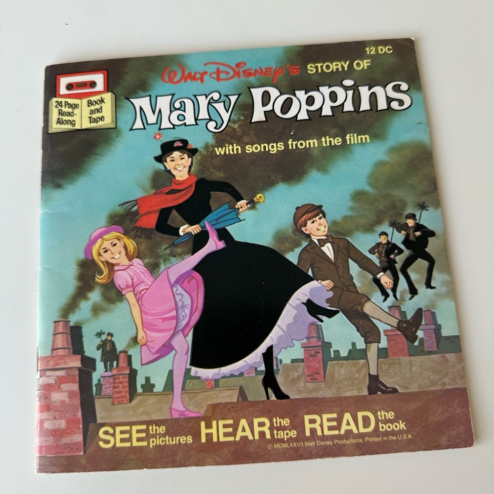 Vintage Walt Disney's Storyteller Book Mary Poppins Book only  1977